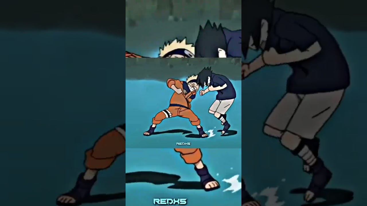 Naruto VS Sasuke 😨😨🥶🥶🔥🔥🥷 fight