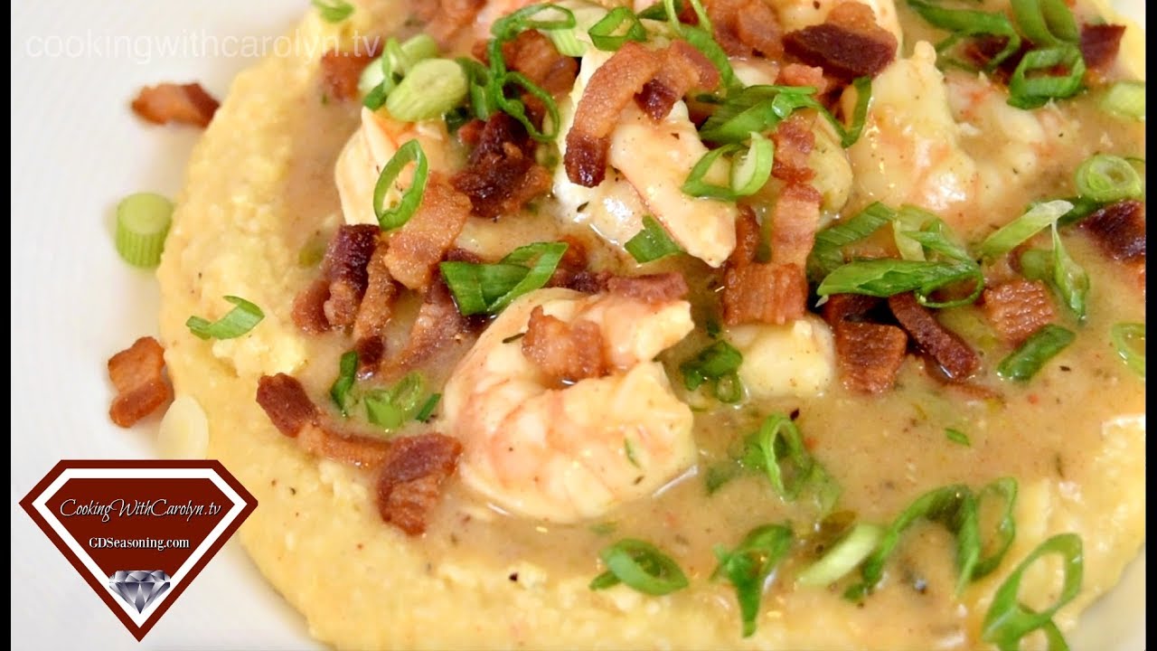 Shrimp and Cheese Grits Recipe - Good Ol' Southern Comfort Food | Cooking With Carolyn