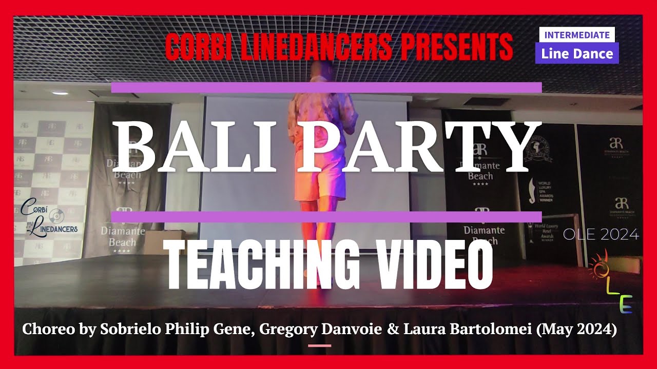 Bali Party LINE DANCE (Teaching Video)