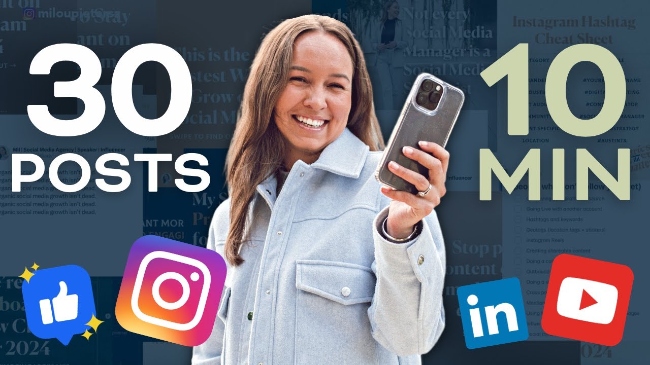How I Create 30+ Pieces of Content in 10 Minutes