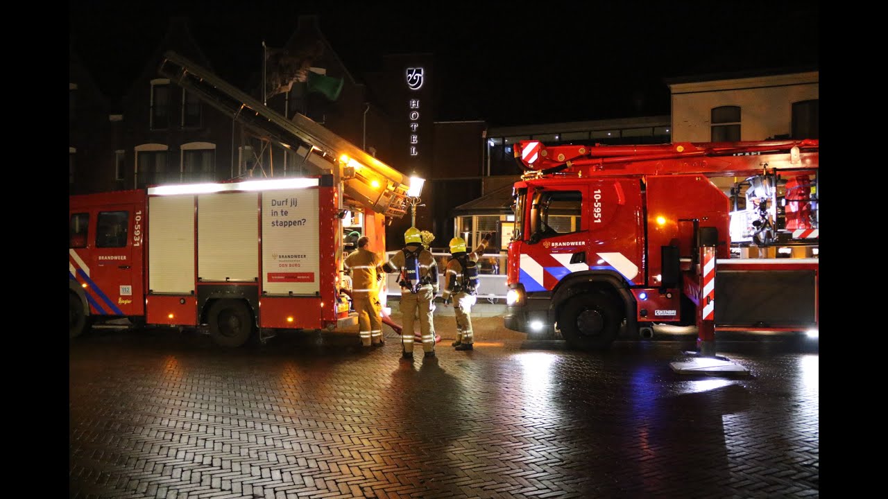 Hotel in Den Burg ontruimd door brandweer na incident in sauna