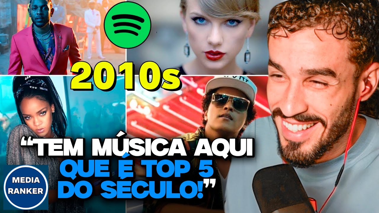 TOP 200 M&Uacute;SICAS DOS ANOS 2010 MAIS TOCADAS NO SPOTIFY! | REACT MUSICAL