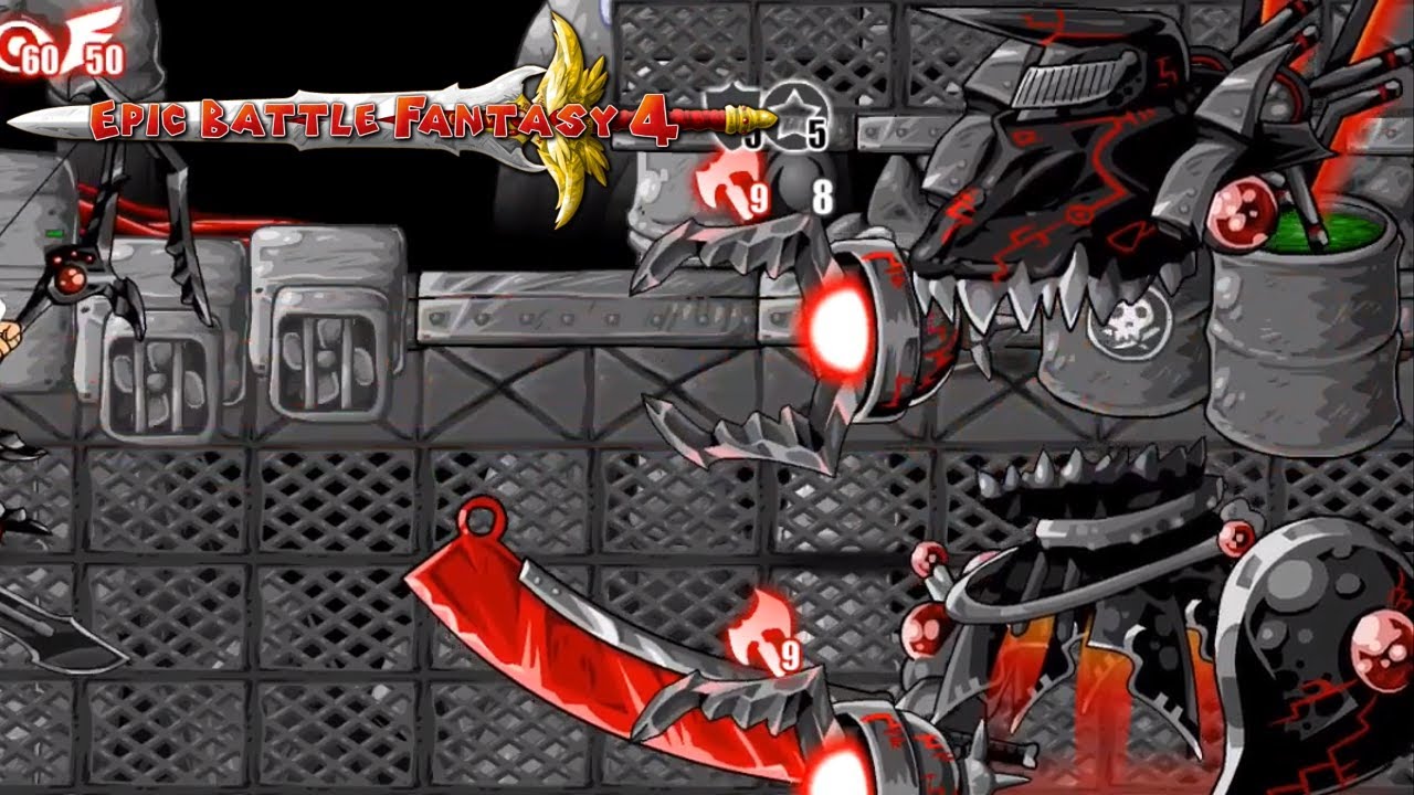 Epic Battle Fantasy 4 V2 Praetorian MKII boss (Epic difficult, all challenges, no steroids)[#7]