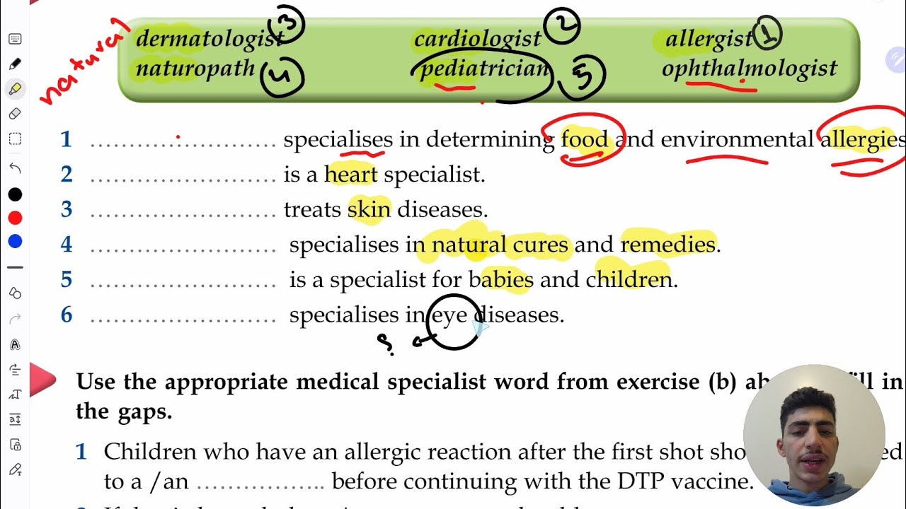 vocabulary Unit 3 medical words