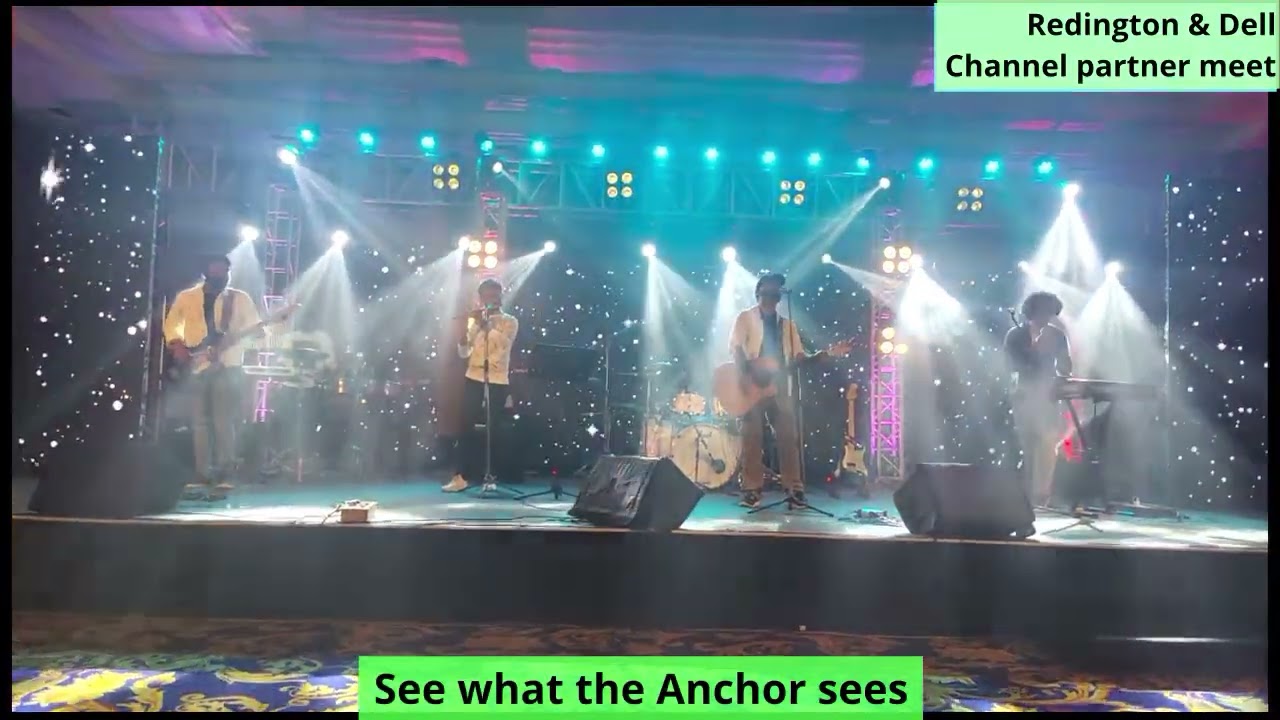 Event Host Mc Nikita Rana anchoring for See what the Anchor sees at Redington Limited
