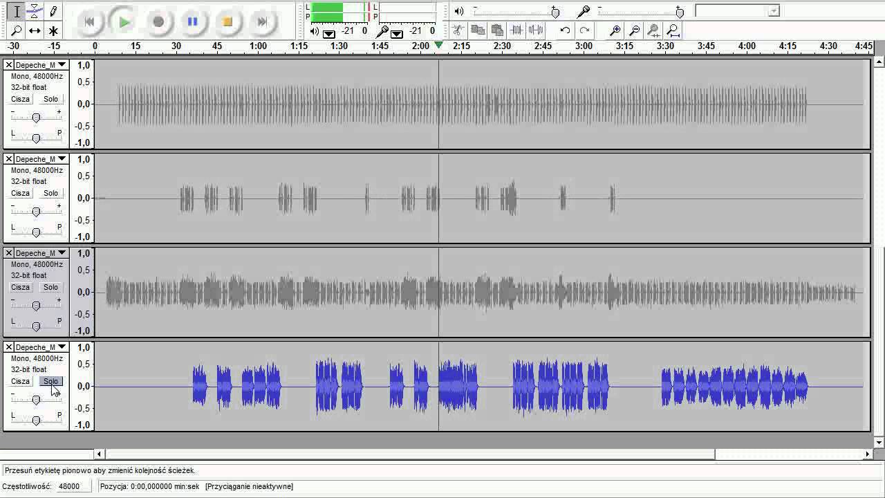 Multitrack demonstration - Never Let Me Down Again