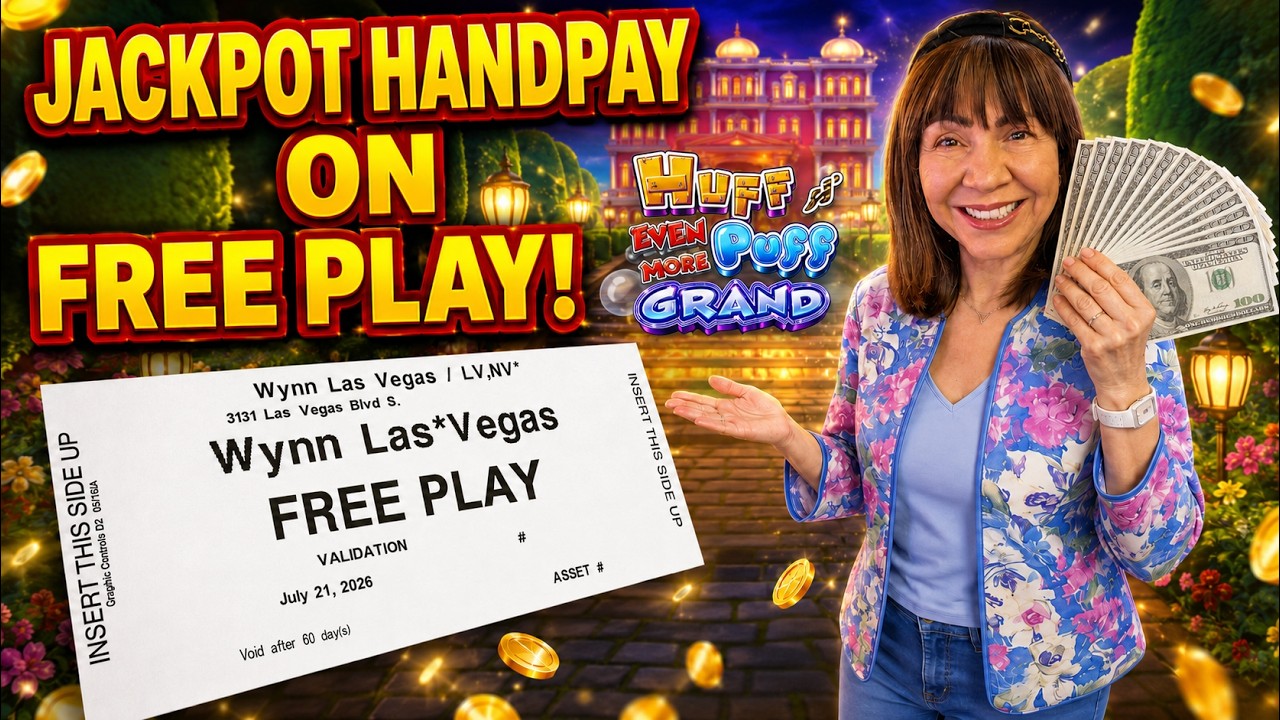 Jackpot Handpay on Lucky FREE PLAY!