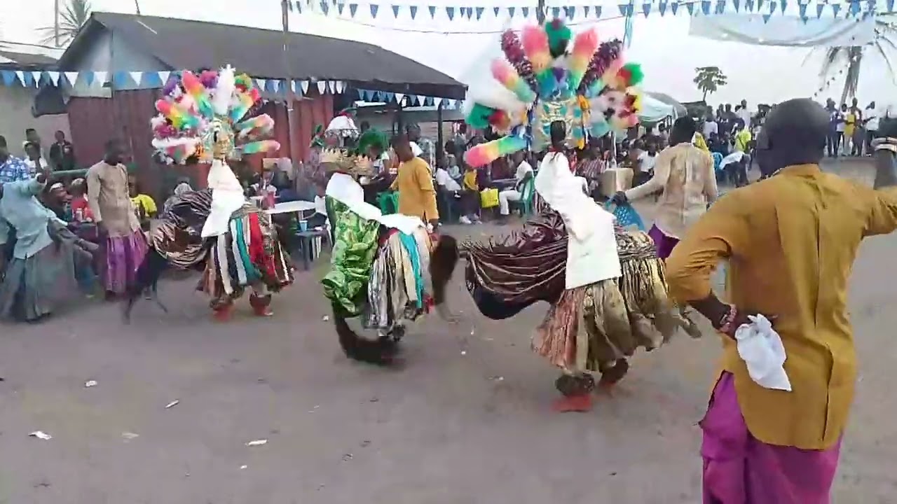 Itsekiri masquerade by Oma Olubi Cultural Group, Koko