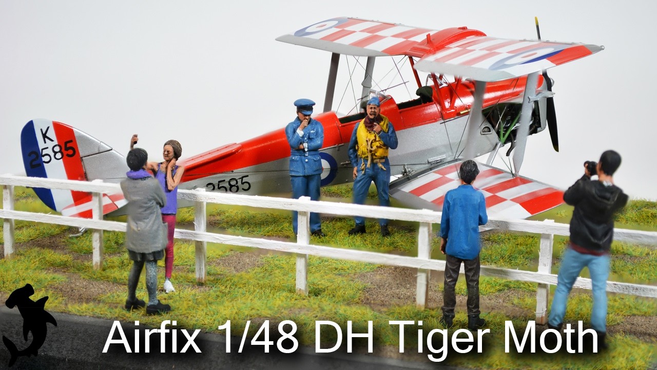 Модель самолета Airfix DH Tiger Moth в масштабе 1/48 | Видео сборки