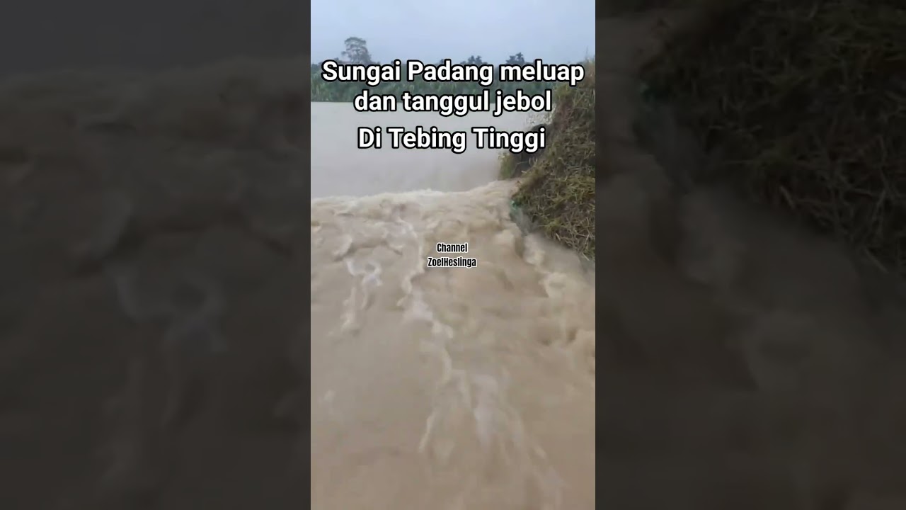 Sungai Padang Meluap Tanggul Jebol Alamat Tebing Tinggi Deli Kebanjiran #Banjibesar #seipadang