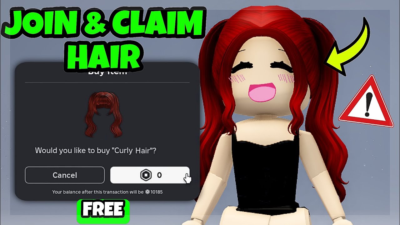 FREE JOIN AND CLAIM HAIR ROBLOX! ✨️