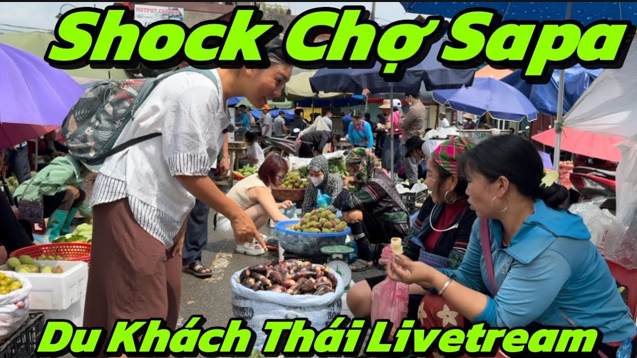 Chợ Phiên Sapa Có Gì Hot? Mà Khiến Du Khách Thái Lan Livestream Ngay Tại Chỗ! Cụ Bà U90 Gây Choáng! 