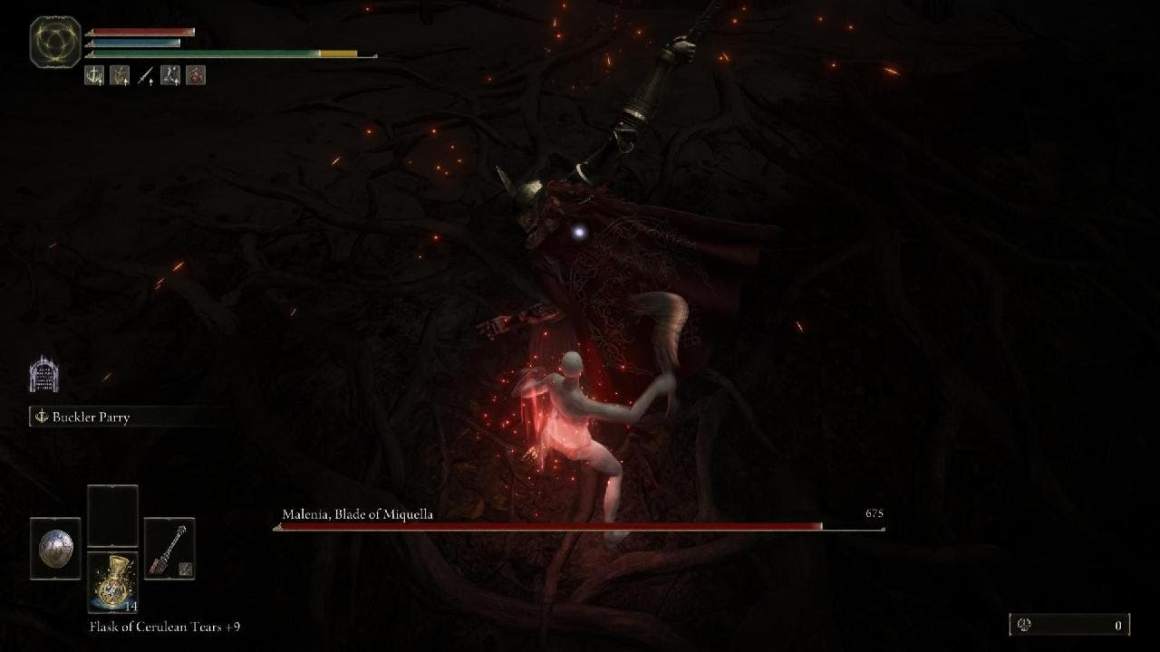 Malenia solo Ng - hitless - Serpent-God's Curved Sword - Flaming Strike series
