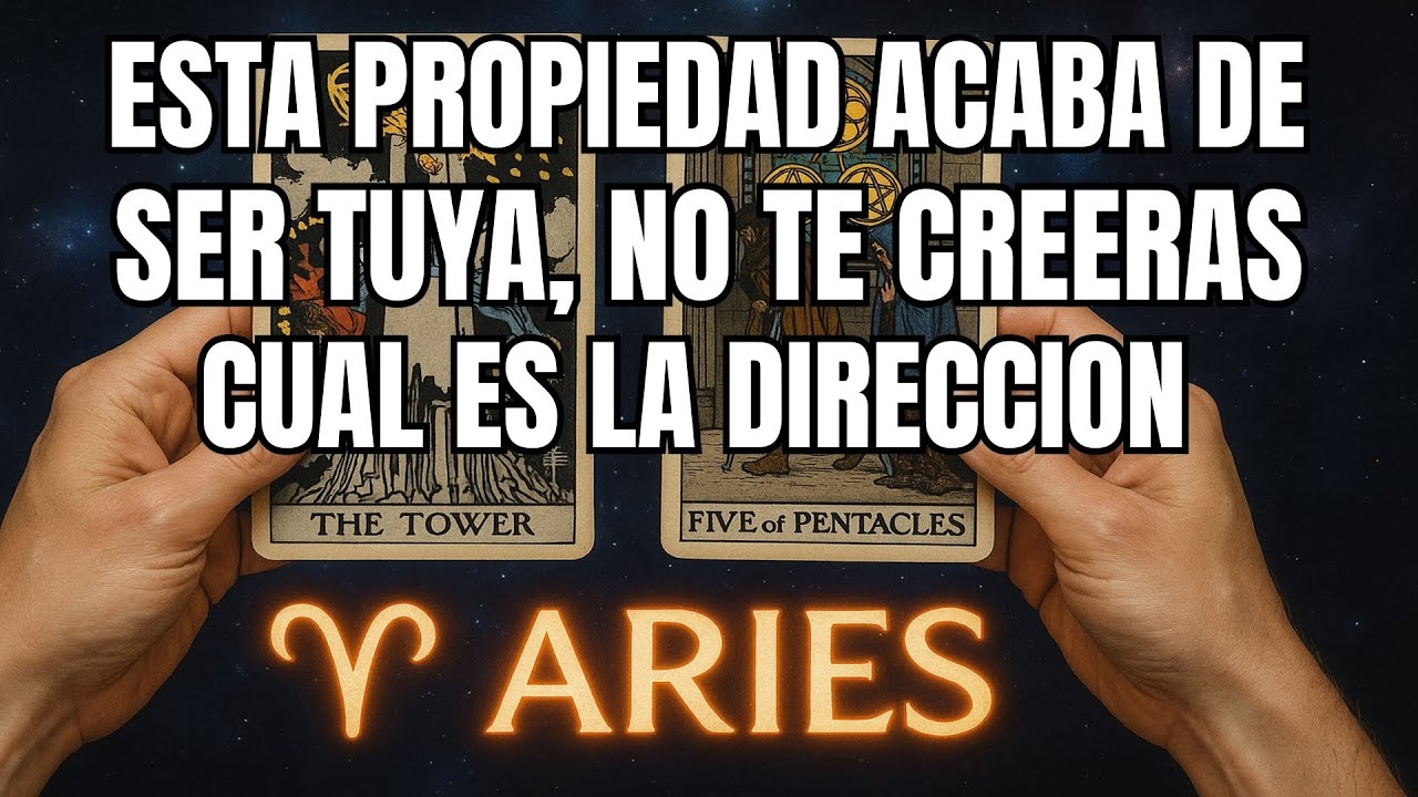 ARIES♈️UNA PROPIEDAD SECRETA ACABA DE CONVERTIRSE EN TUYA...LA DIRECCIÓN TE SORPRENDERÁ #tarot
