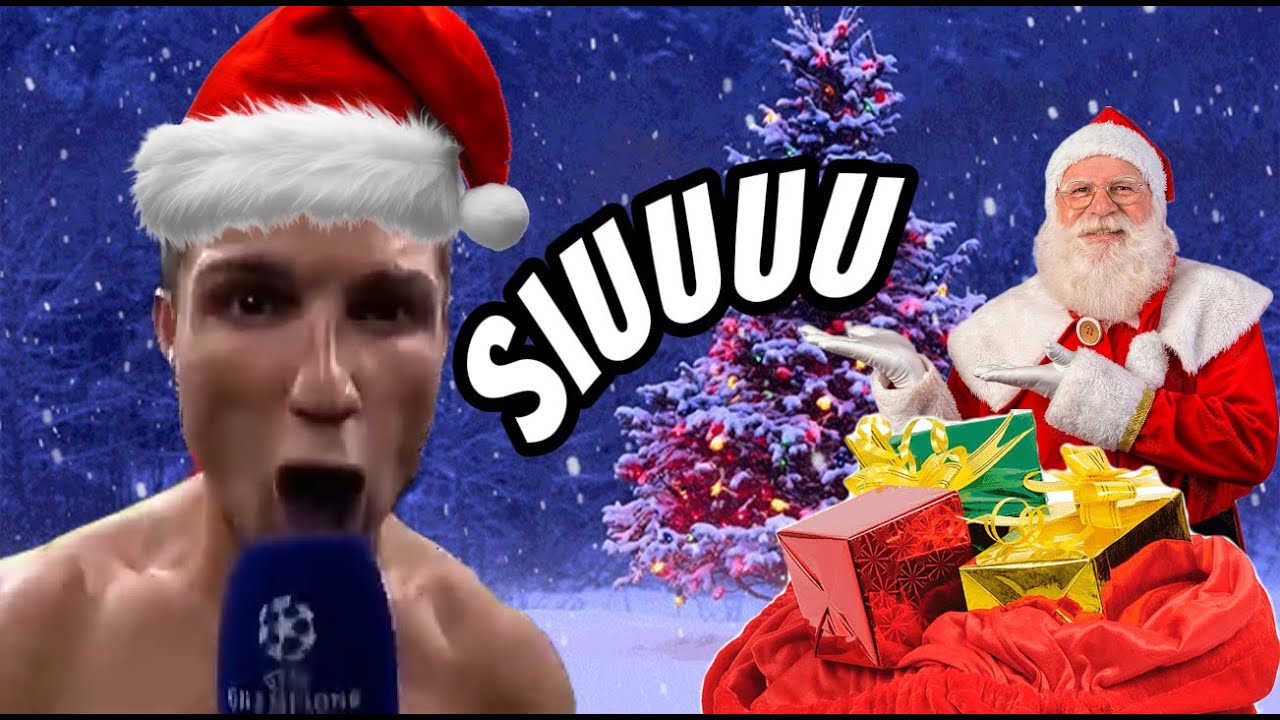 Christmas songs, but its Cristiano Ronaldo Siuuu