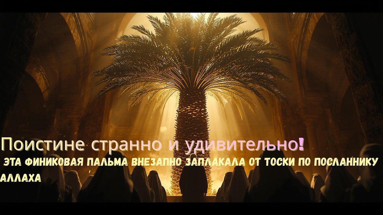 Поистине странно ! Эта финиковая пальма внезапно заплакала от тоски по Посланнику Аллаха