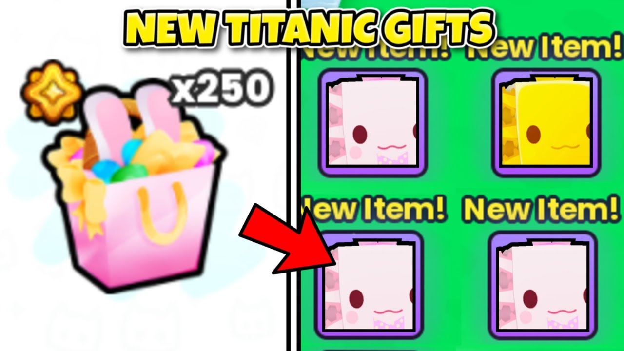 I Opened 250 new TITANIC Easter Gifts & They are INSANE! (Pet Simulator 99)