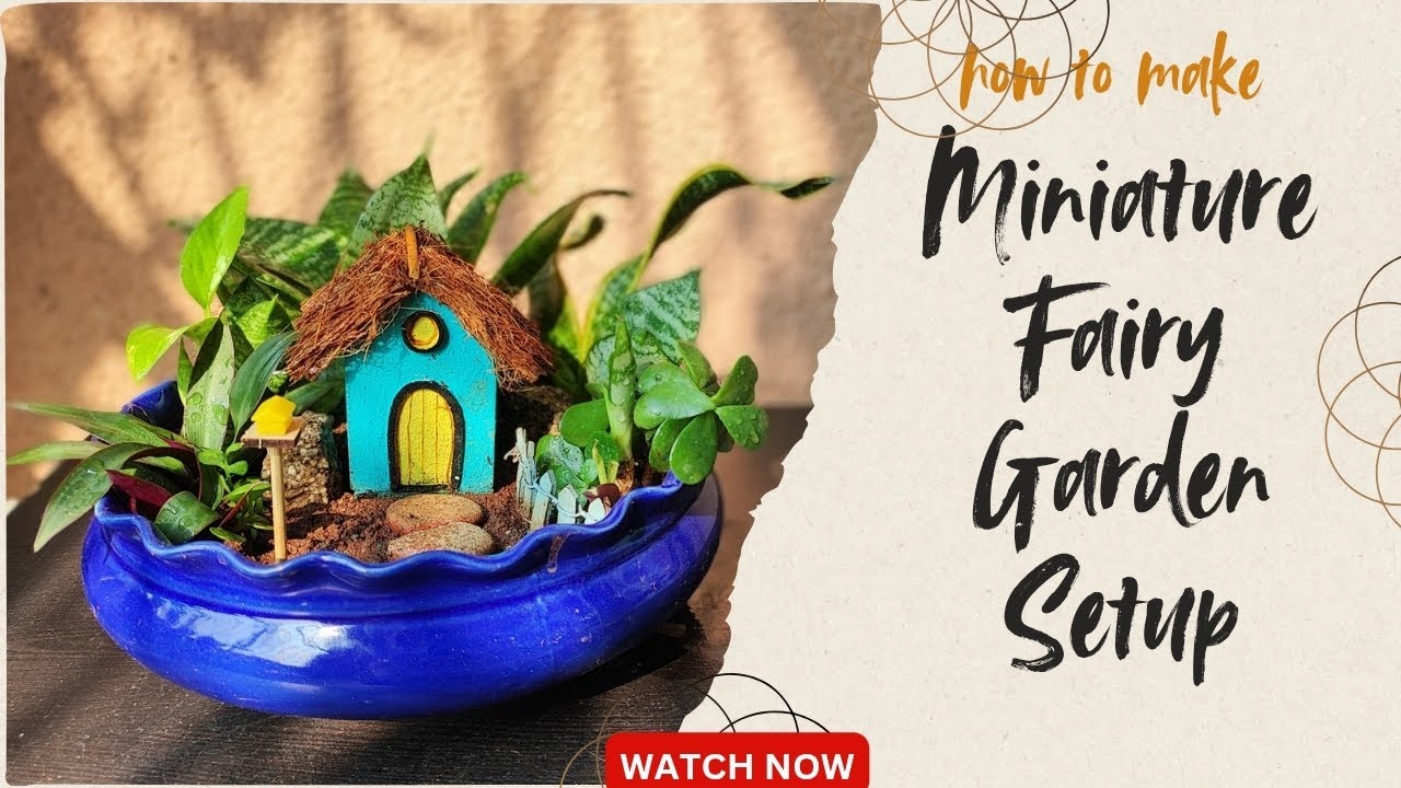 Cute Miniature Fairy Garden Making Idea| DIY Fairy Garden Setup| Garden Decor