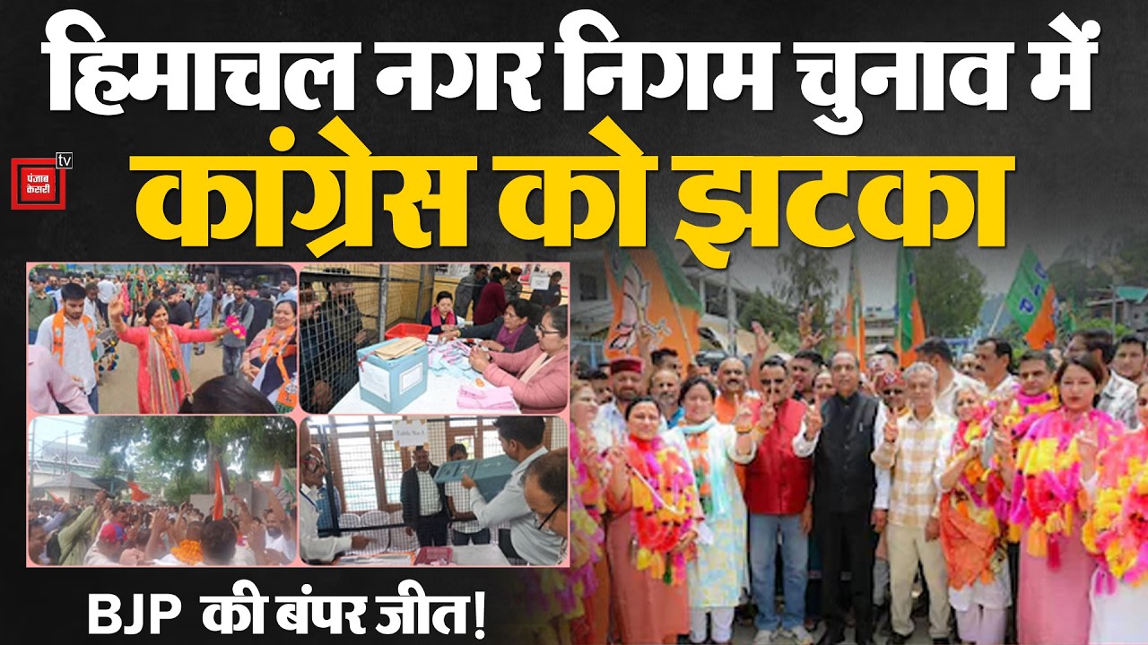 Himachal Nagar Nigam Election Result: Shock to Congress in Himachal Municipal Corporation electio...
