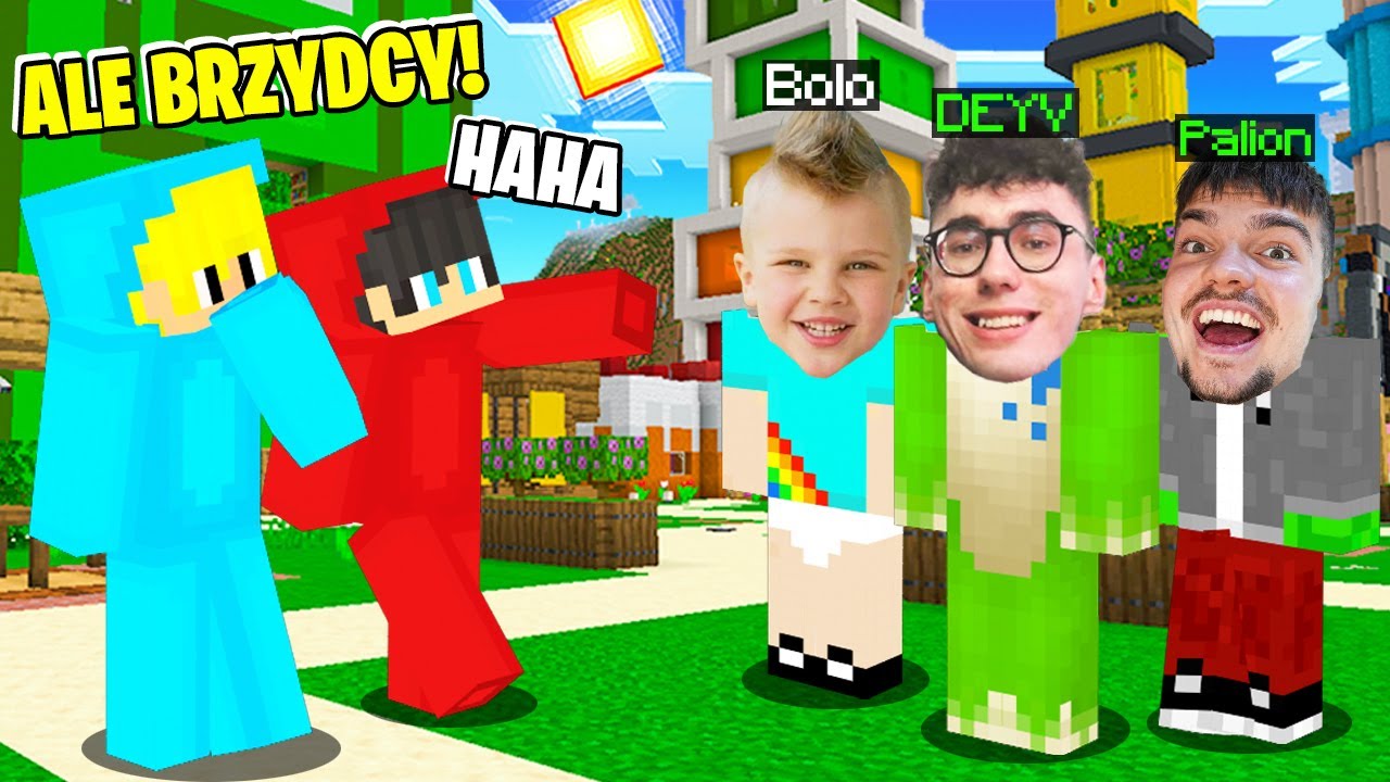 NOWE OSOBY REAGUJĄ NA NASZE PRAWDZIWE TWARZE w Minecraft!