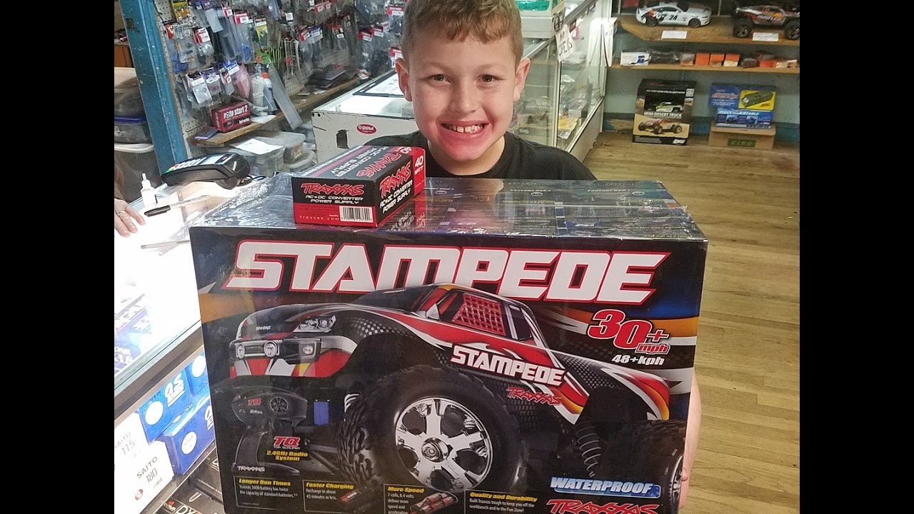 Kids shopping for rc truck and the hobby shop!!