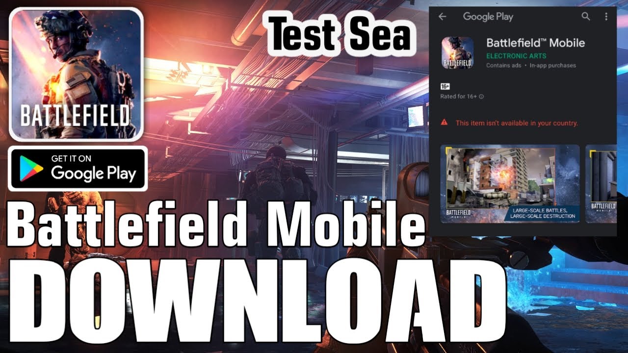 HOW TO DOWNLOAD BATTLEFIELD MOBILE ON ANDROID - TEST SEA