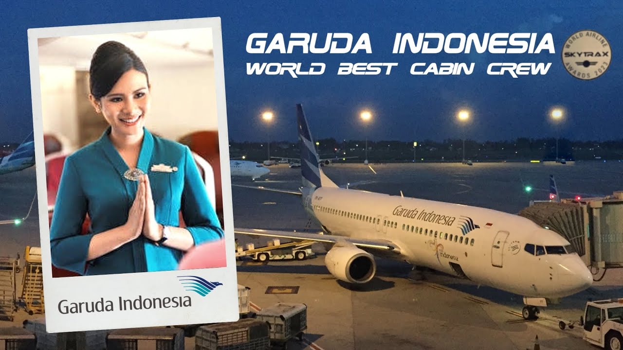New! Garuda Indonesia World Best Cabin Crew 2023  • GA245 • B737-8 • SRG~CGK • Economy Class