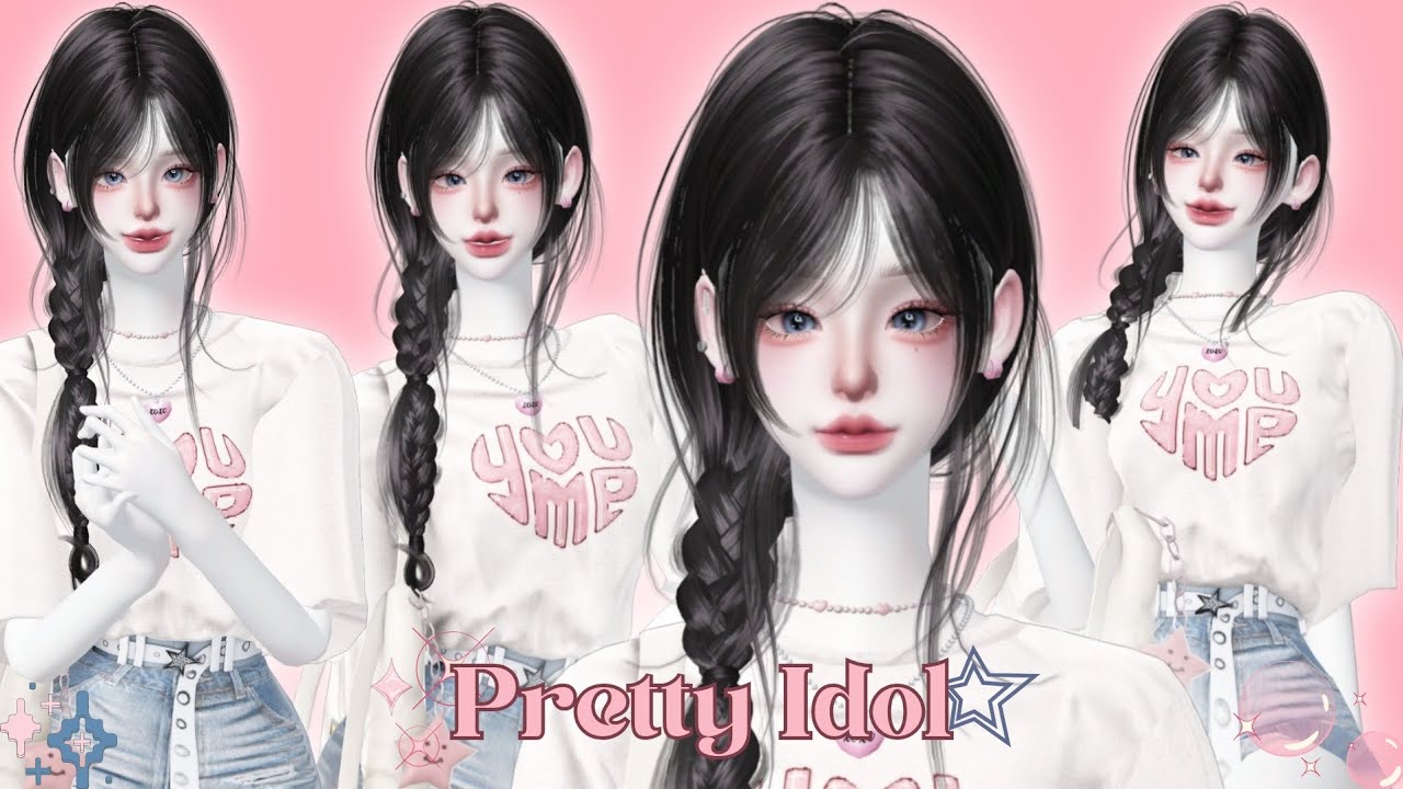 𓍢ִ໋🩰ᰔᩚ Zepeto Face Tutorial Pretty Idol Girl Face Oplas Zepeto Girl Zepeto Girl Face Tutorial ✧˚.🎀⋆