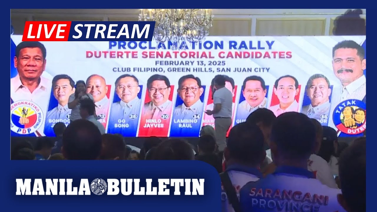 LIVE: PDP-Laban proclamation rally of senatorial candidates | Feb. 13