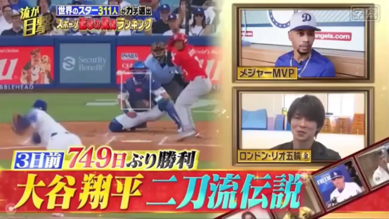 大谷翔平　二刀流伝説　令和7年（2025年）8月31日　テレ東