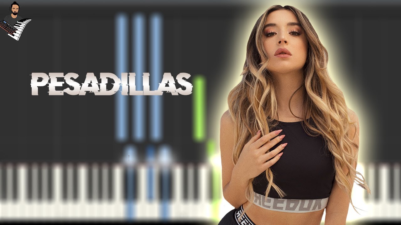 Lola Indigo - PESADILLAS | Instrumental Piano Tutorial / Partitura / Karaoke / MIDI