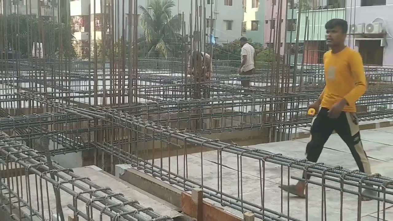 Floor Beam Rod Binding. Beam Reinforcement।। Travels AT।।Dhaka।। Bangladesh