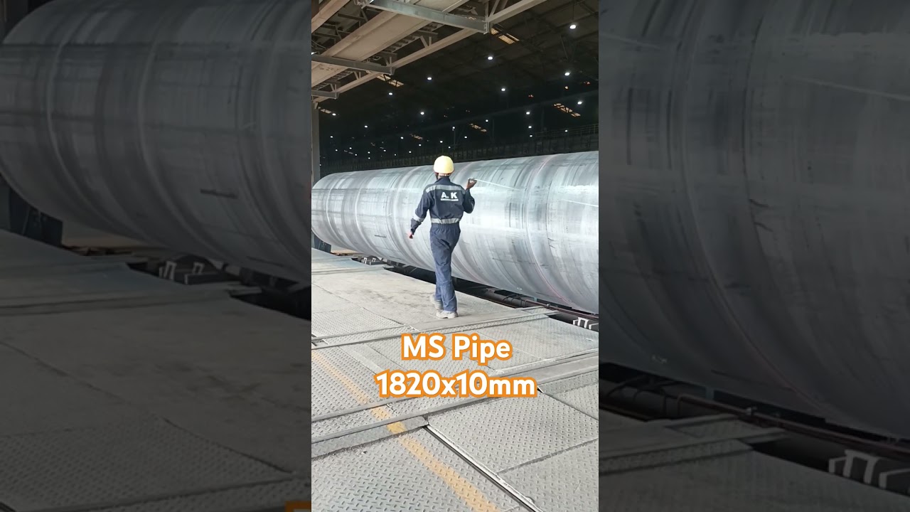 MS Pipe IS 3589 Gr B , HR Coil IS 10748 Gr B Moving by The conveyor at Plant #engineering #piping