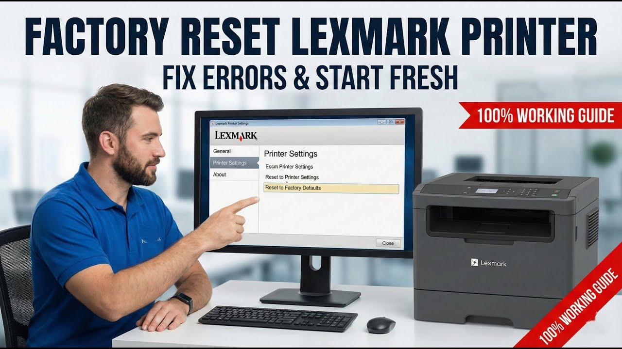 Factory Reset Lexmark Printer | Reset to Default Settings Step-by-Step