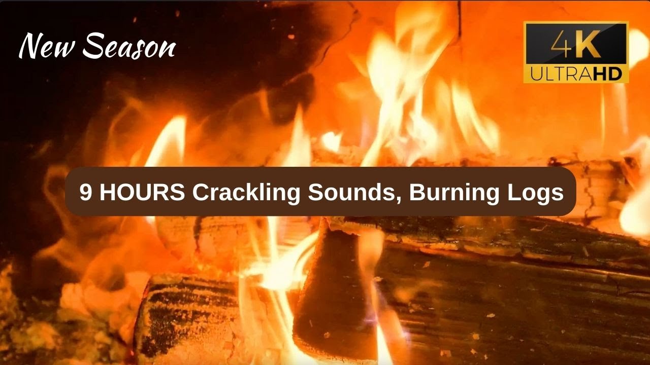 🔥 Fireplace Evenings of Calm | Crackling Sounds, Burning Logs