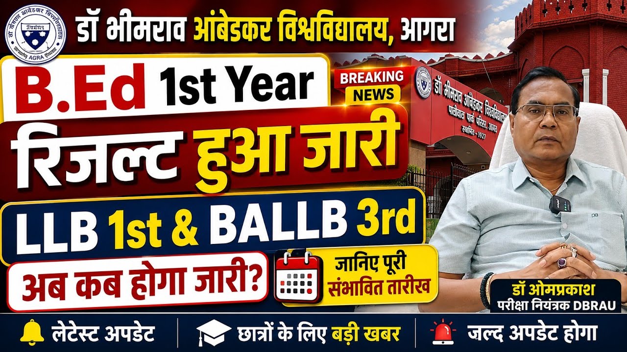 DBRAU B.ed Result 2026 | DBRAU Result 2026 