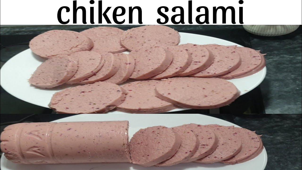 Homemade chicken salami || chiken salami recipe..