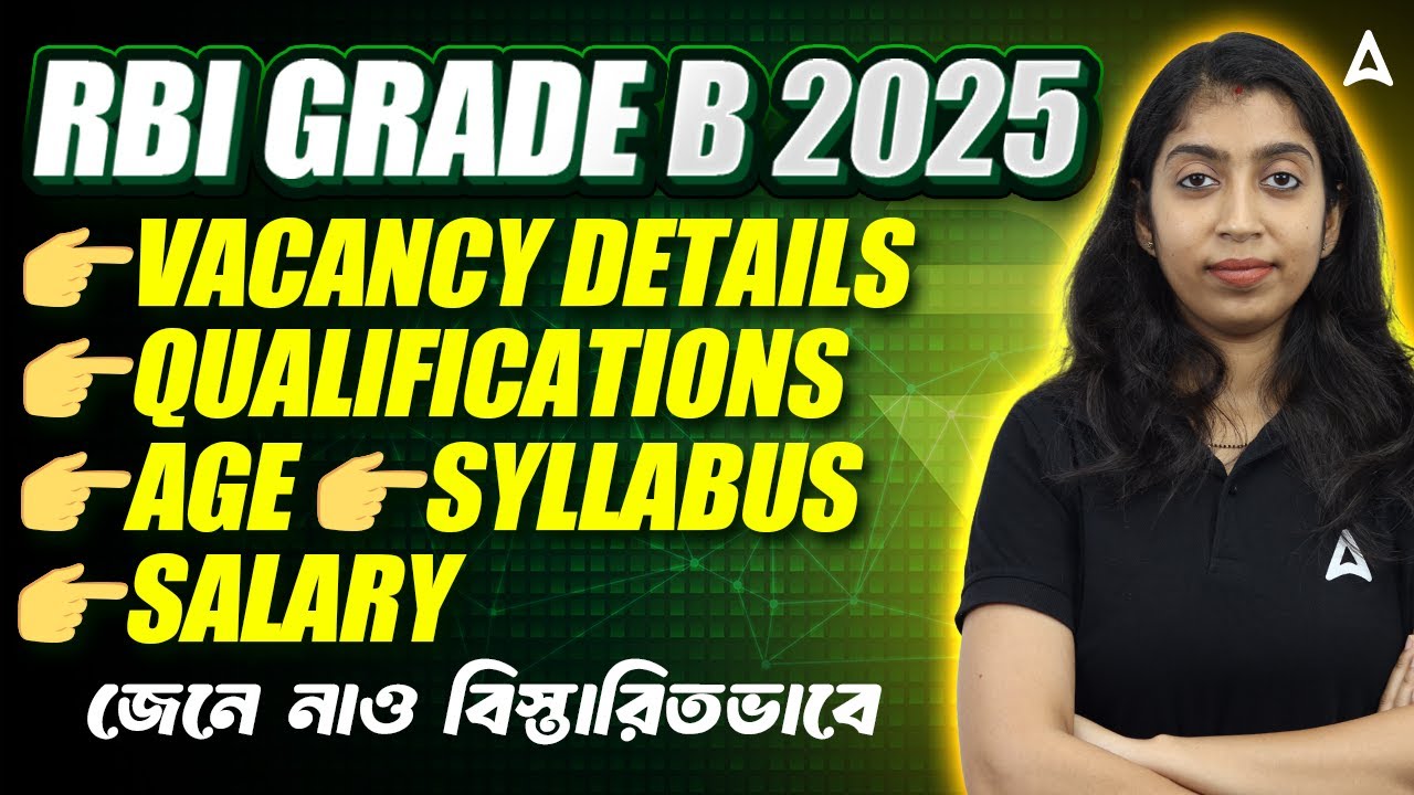 RBI Grade B 2025 Notification | Vacancy | Qualification | Age | Syllabus | Salary | Full Details