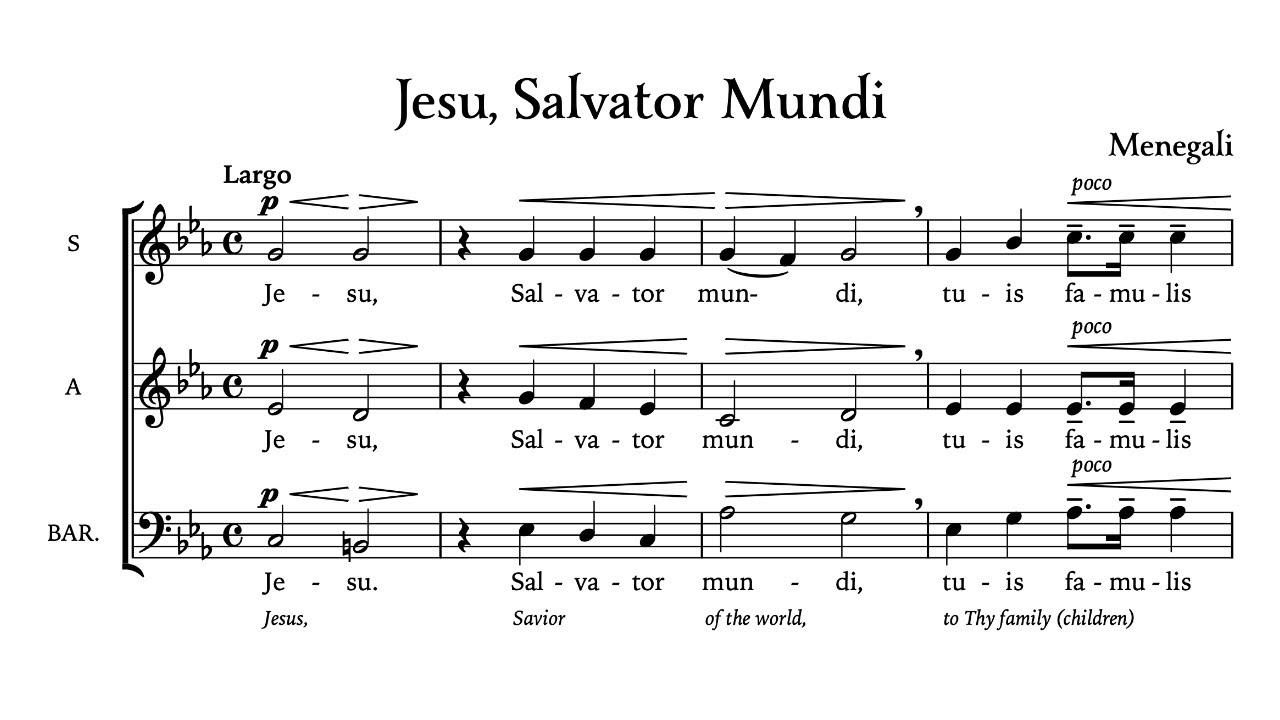 Jesu Salvator Mundi • Menegali