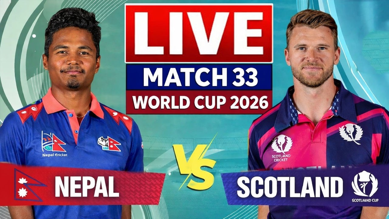 🔴 Live NEP Vs SCO T20 WC Match |Live Cricket Match Today| NEP vs SCO 33th T20 2nd innings #livescore