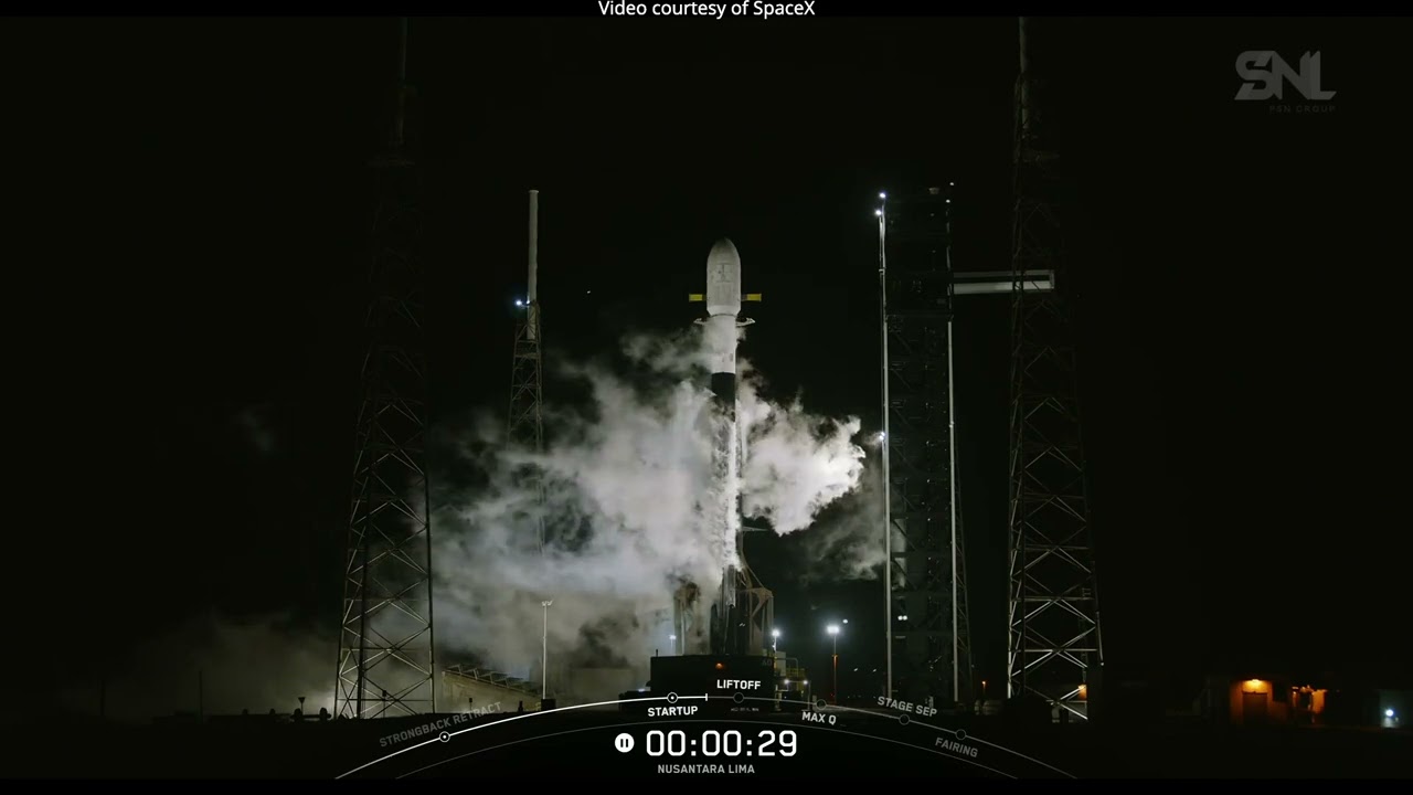 Falcon 9 aborted launch with Nusantara Lima