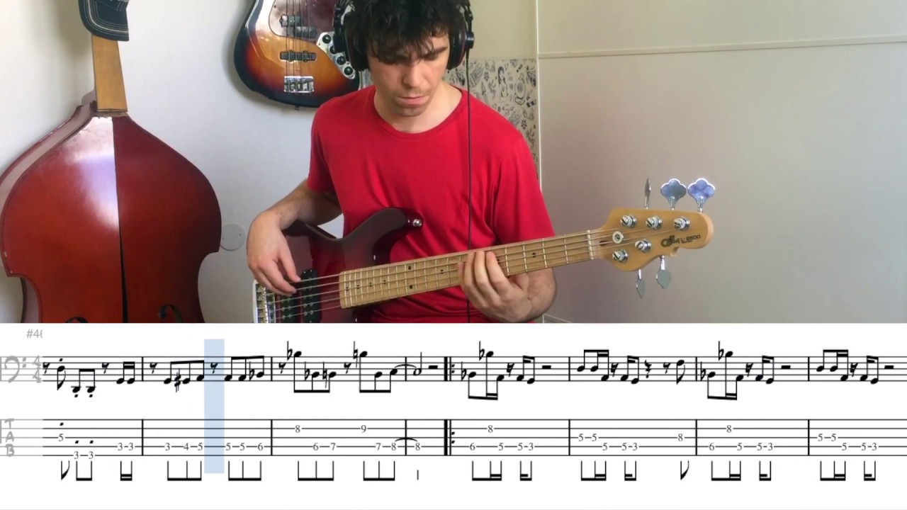 Breakbot - Baby I’m Yours (Bass Cover) + TAB