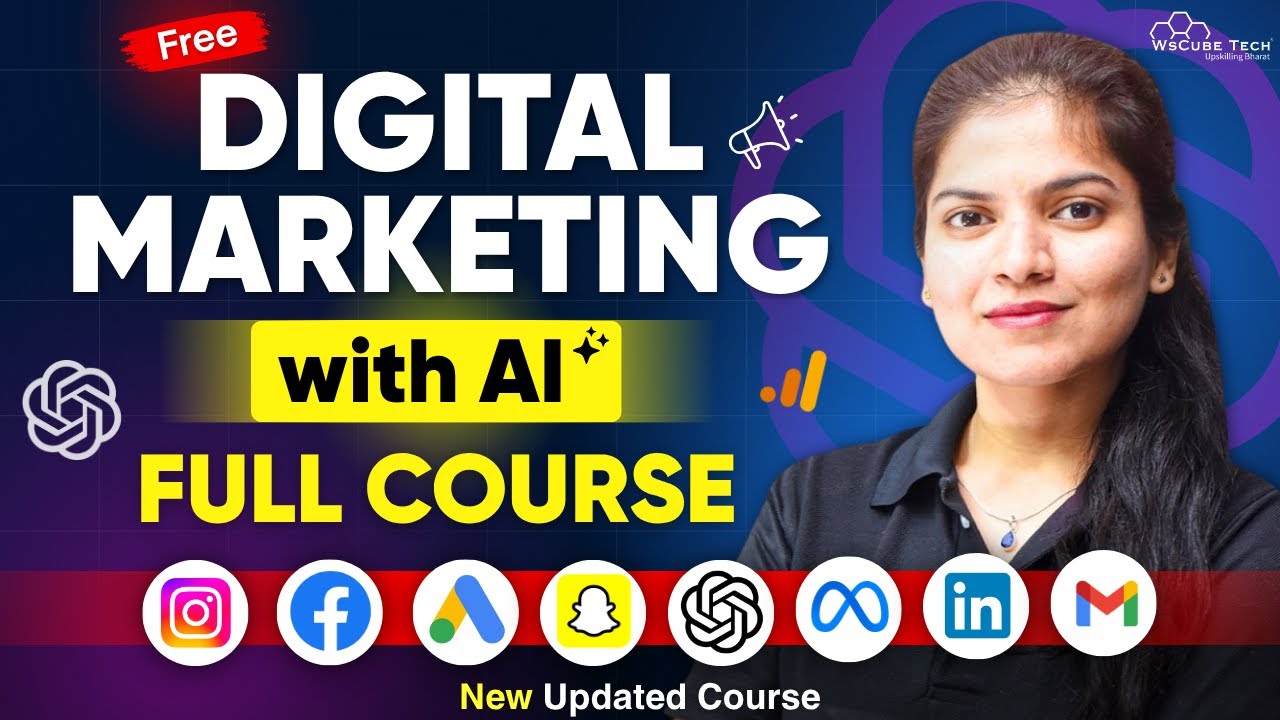 Digital Marketing with AI Full Course for Beginners in 4 HOURS - 2025 Updated [No Experience Needed]