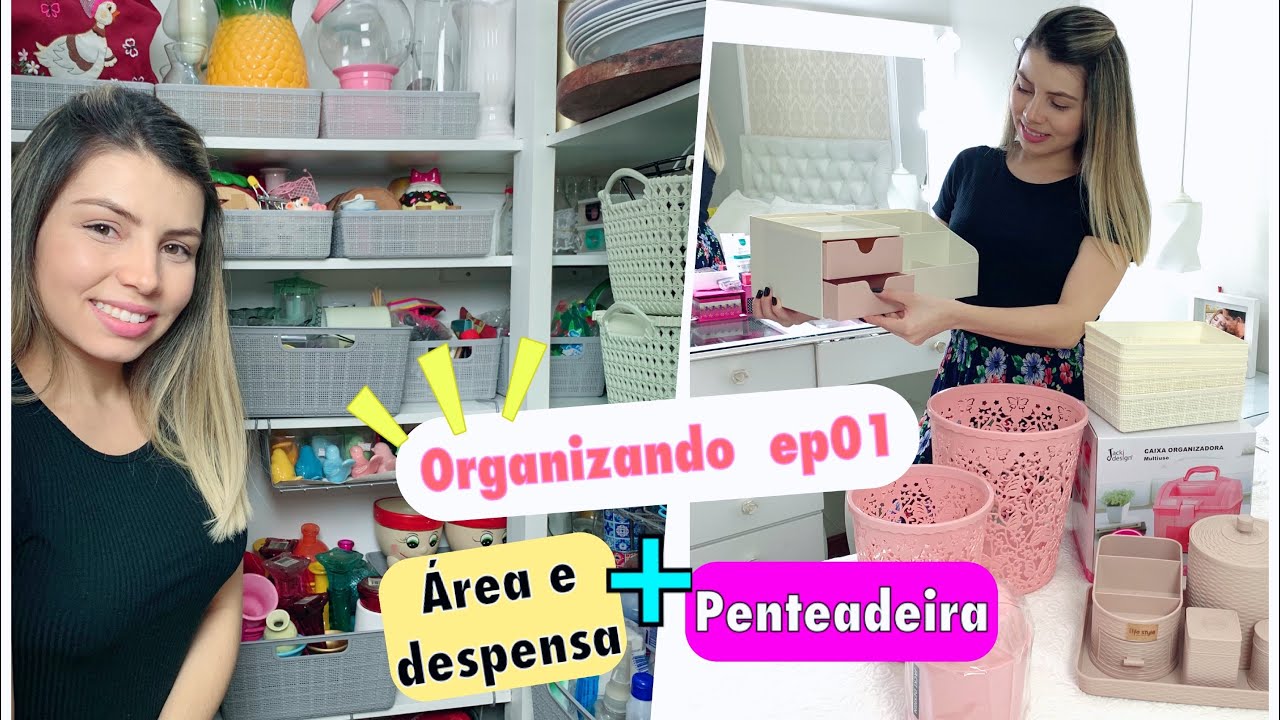 ORGANIZAÇÃO DESPENSA, LAVANDERIA E PENTEADEIRA | ep01 | PALOMA SOARES