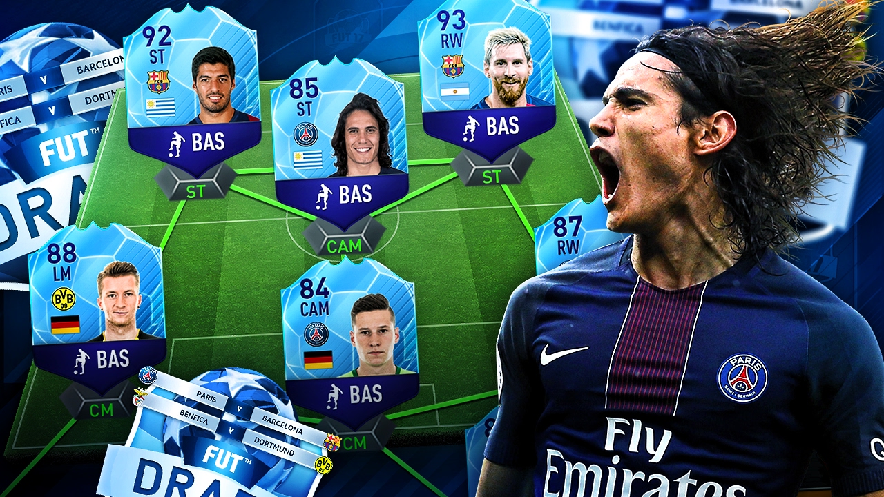 CAVANI THE BEST STRIKER IN EUROPE!? ULTIMATE CHAMPIONS LEAGUE FIFA CHALLENGE! FIFA 17 ULTIMATE TEAM
