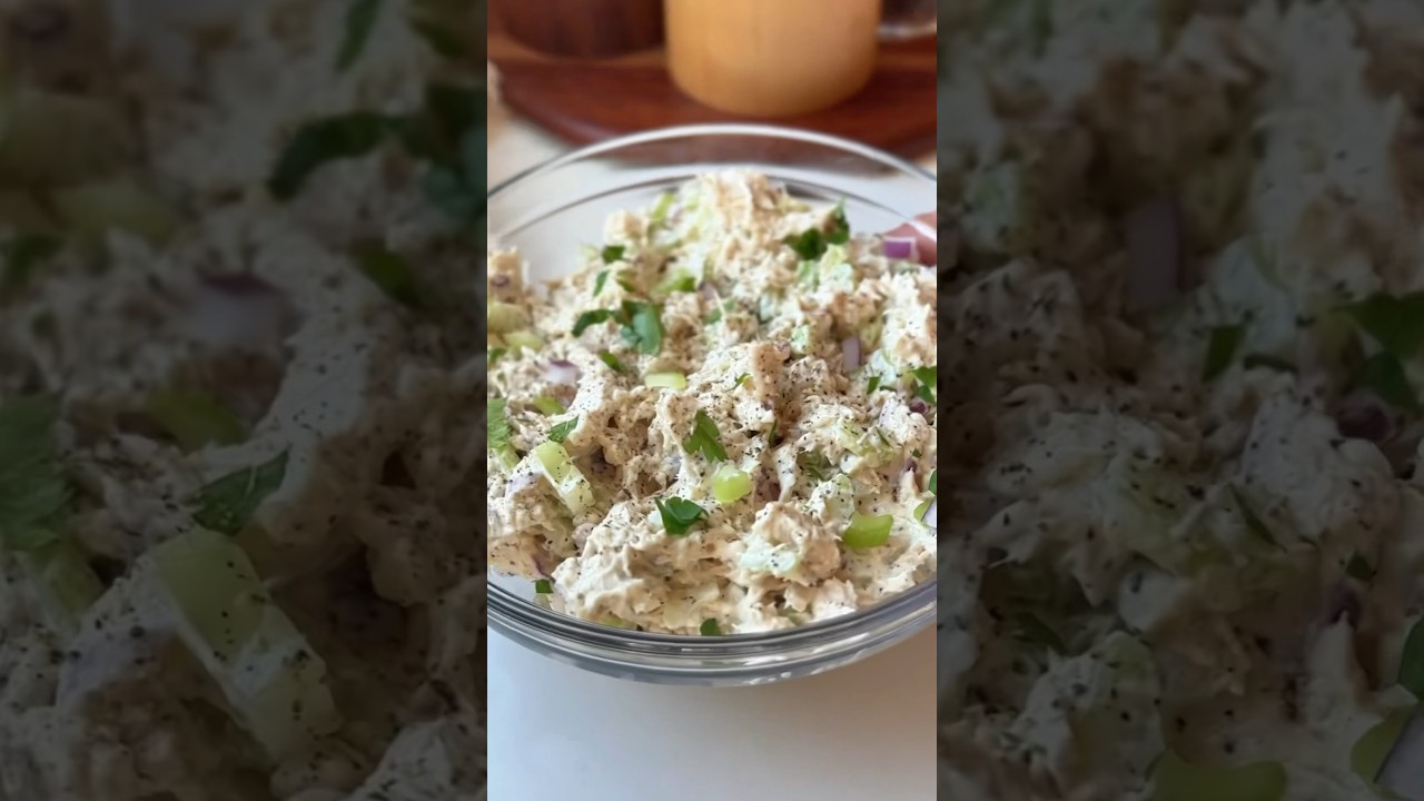 Rotisserie Chicken Salad | Eating Bird Food #easyrecipe #highproteinlunch #chickensalad