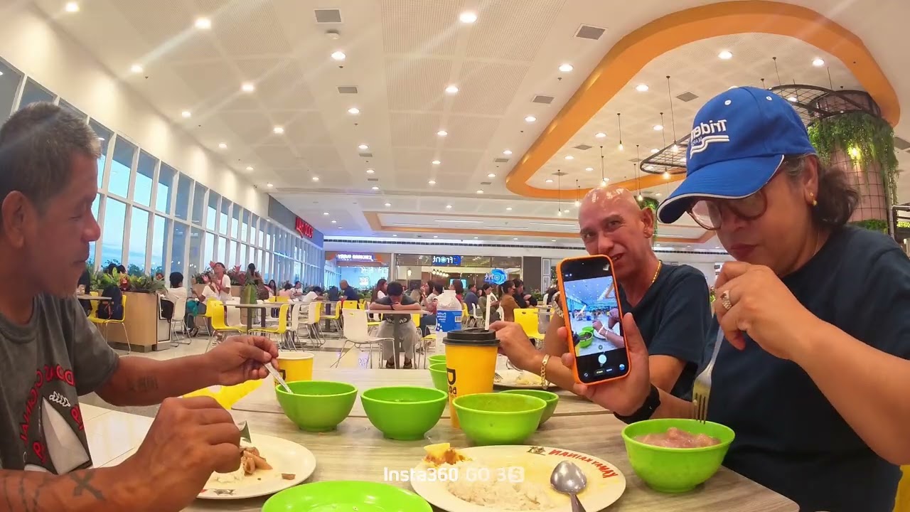 SM food court legazpi eating dinner