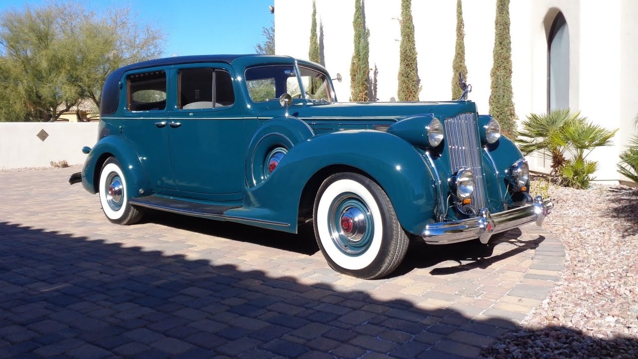 1938 Packard Twelve 12 Model 1607 Formal Sedan in Green & Ride on My Car Story with Lou Costabile