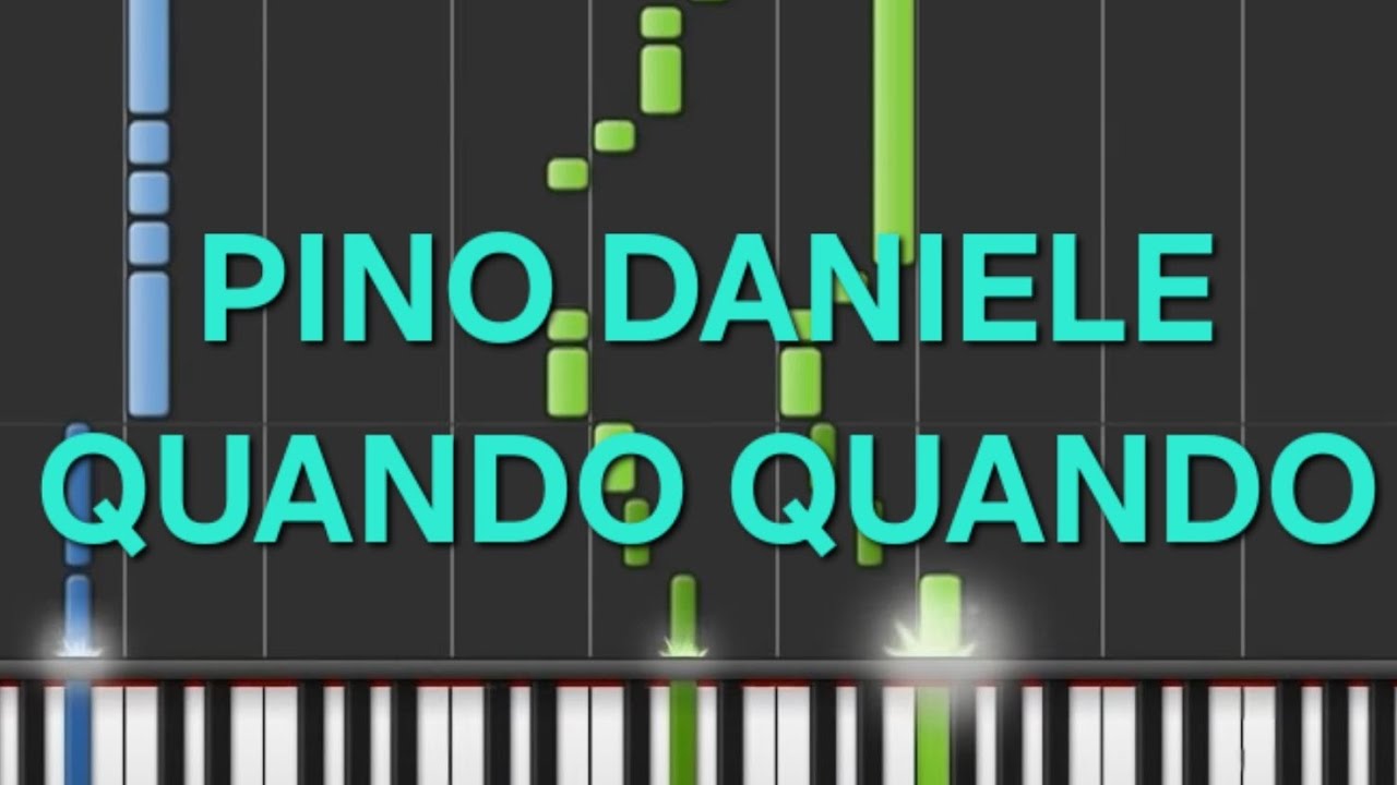 pino daniele~quando quando(rallentato-slow)=piano facile easy tutorial