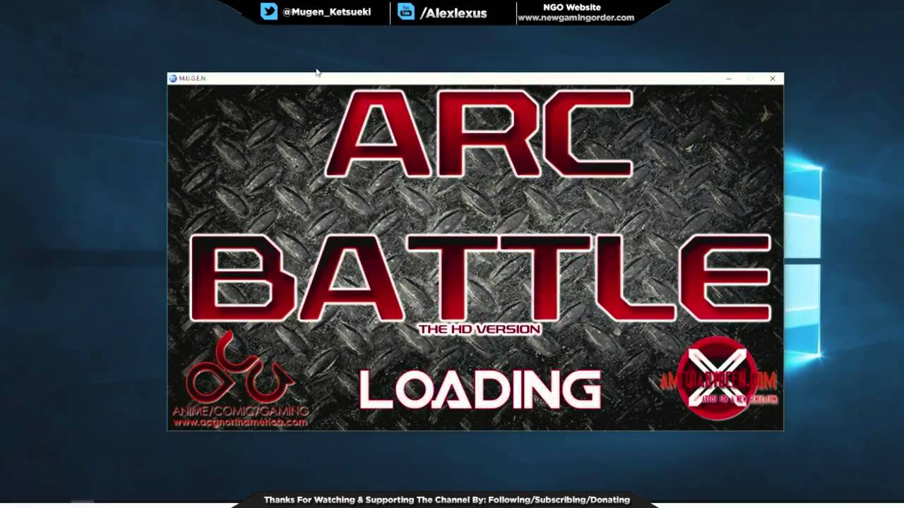 Arc Battle Fighting Game Beta Mash up test stream  M.U.G.E.N. amitdabydeen.com